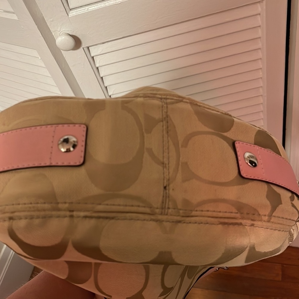 Coach Zoe Signature Canvas/Leather Shoulder Bag - Picture 7 of 8